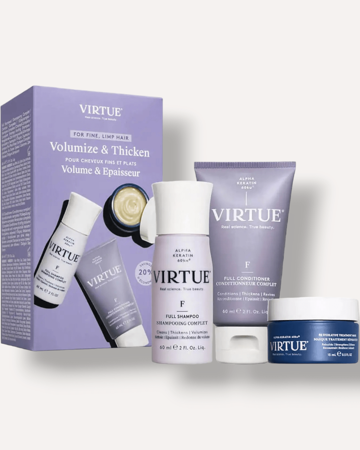 VIRTUE Volumize Thicken Discovery Kit - Skin Love Cream