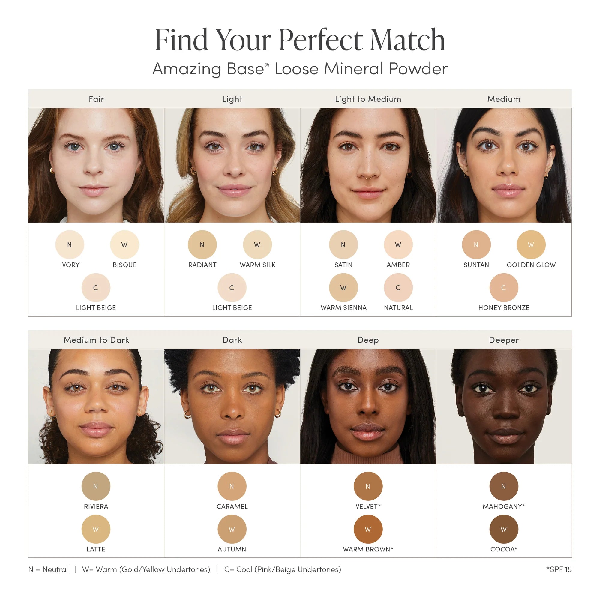 Jane Iredale Amazing Base Loose Mineral Powder SPF 20/15 - Skin Love Cream