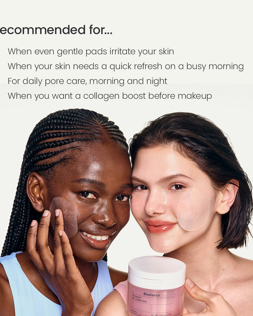 Biodance Collagen Gel Toner Pads recommended for