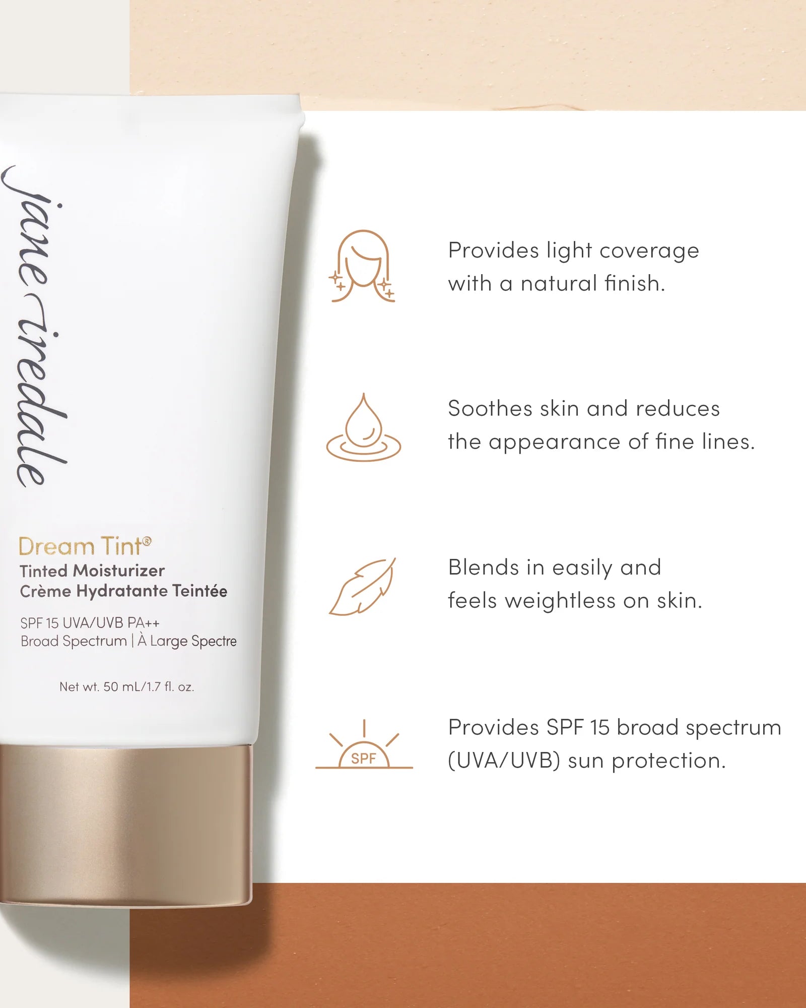 Jane Iredale Dream Tint Tinted Moisturizer SPF 15 - Skin Love Cream