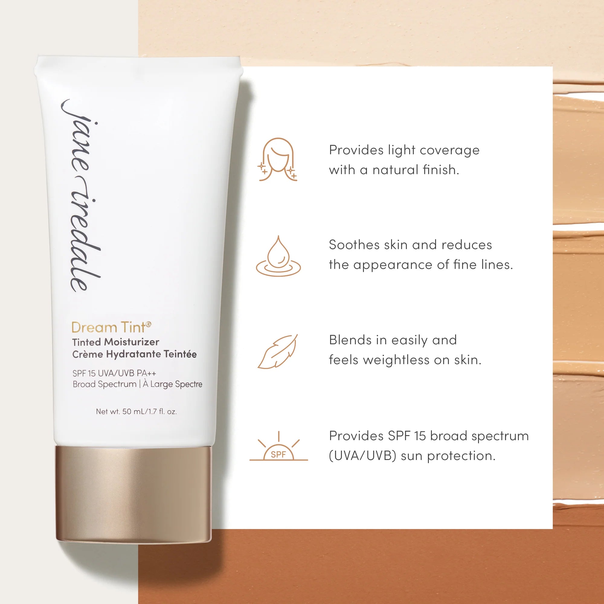 Jane Iredale Dream Tint Tinted Moisturizer SPF 15 - Skin Love Cream