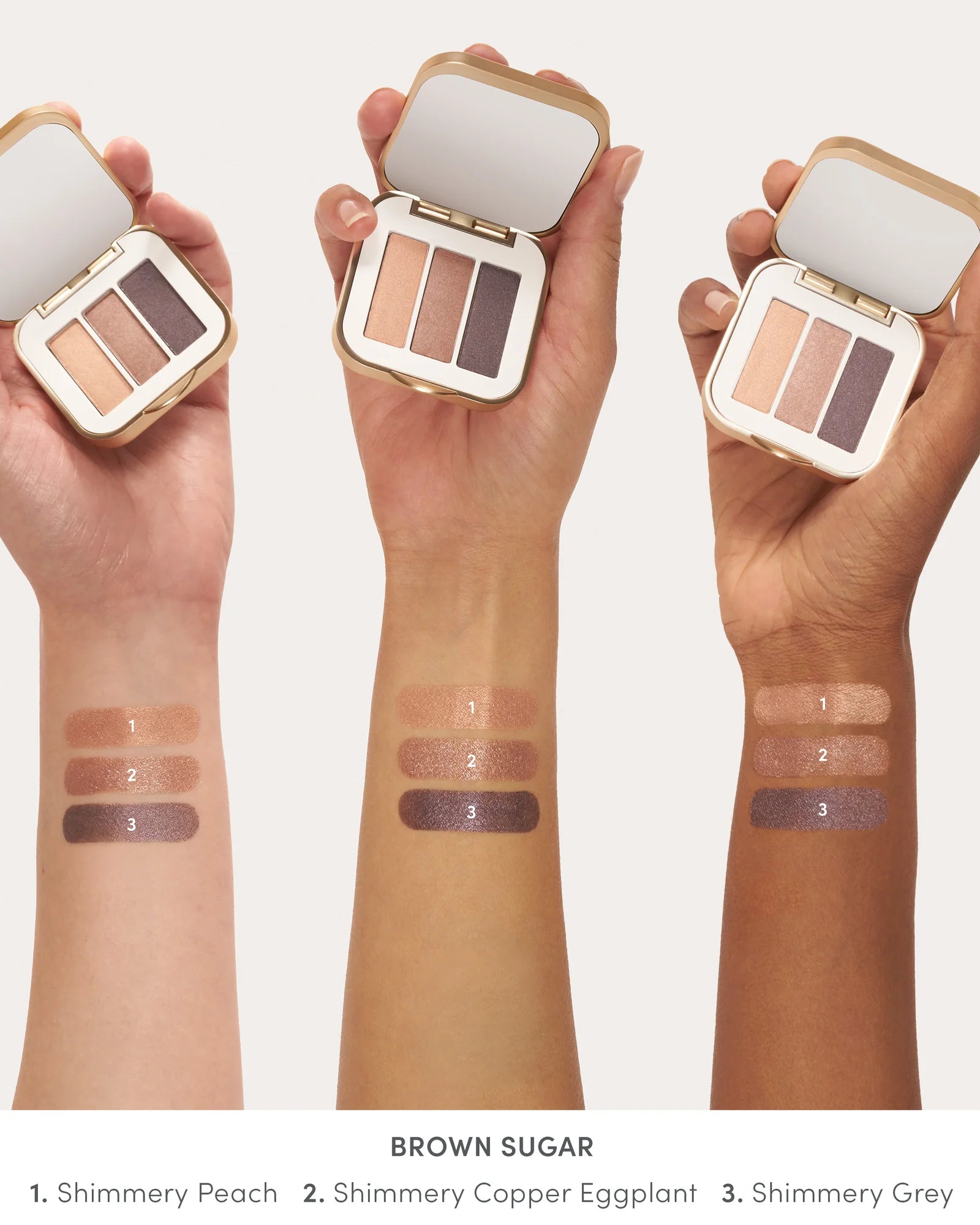 Jane Iredale PurePressed Eye Shadow Triple - Skin Love Cream