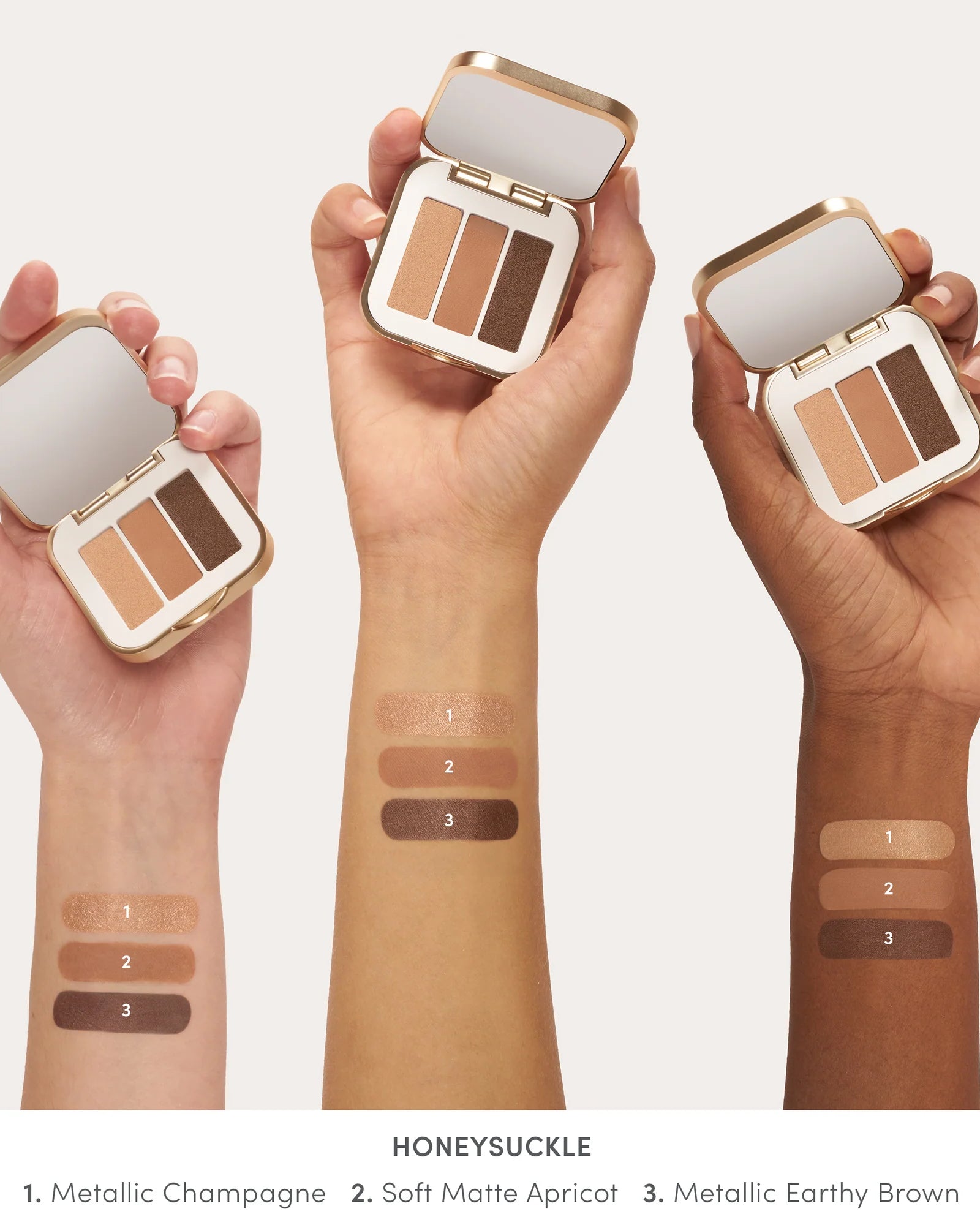 Jane Iredale PurePressed Eye Shadow Triple - Skin Love Cream