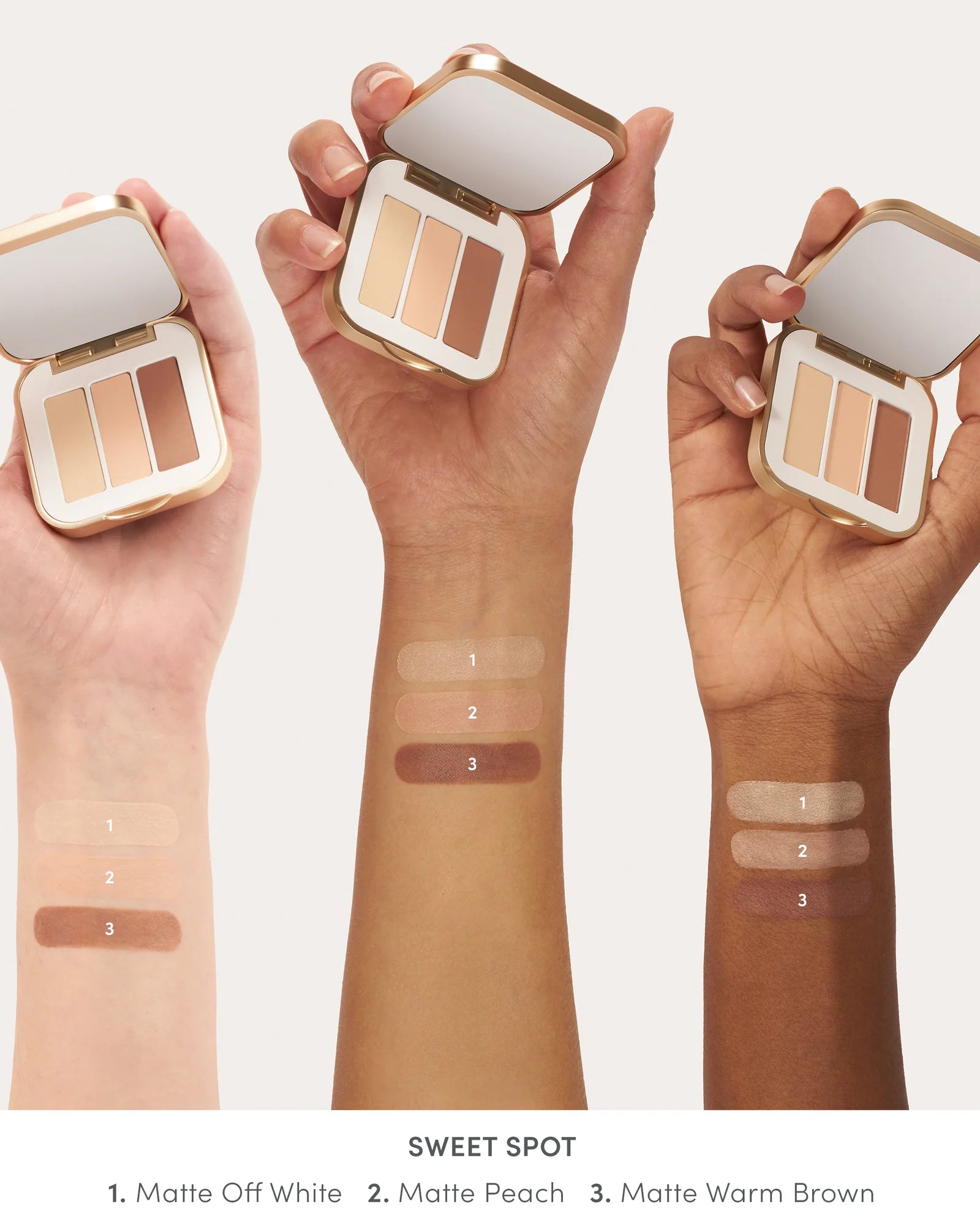 Jane Iredale PurePressed Eye Shadow Triple - Skin Love Cream