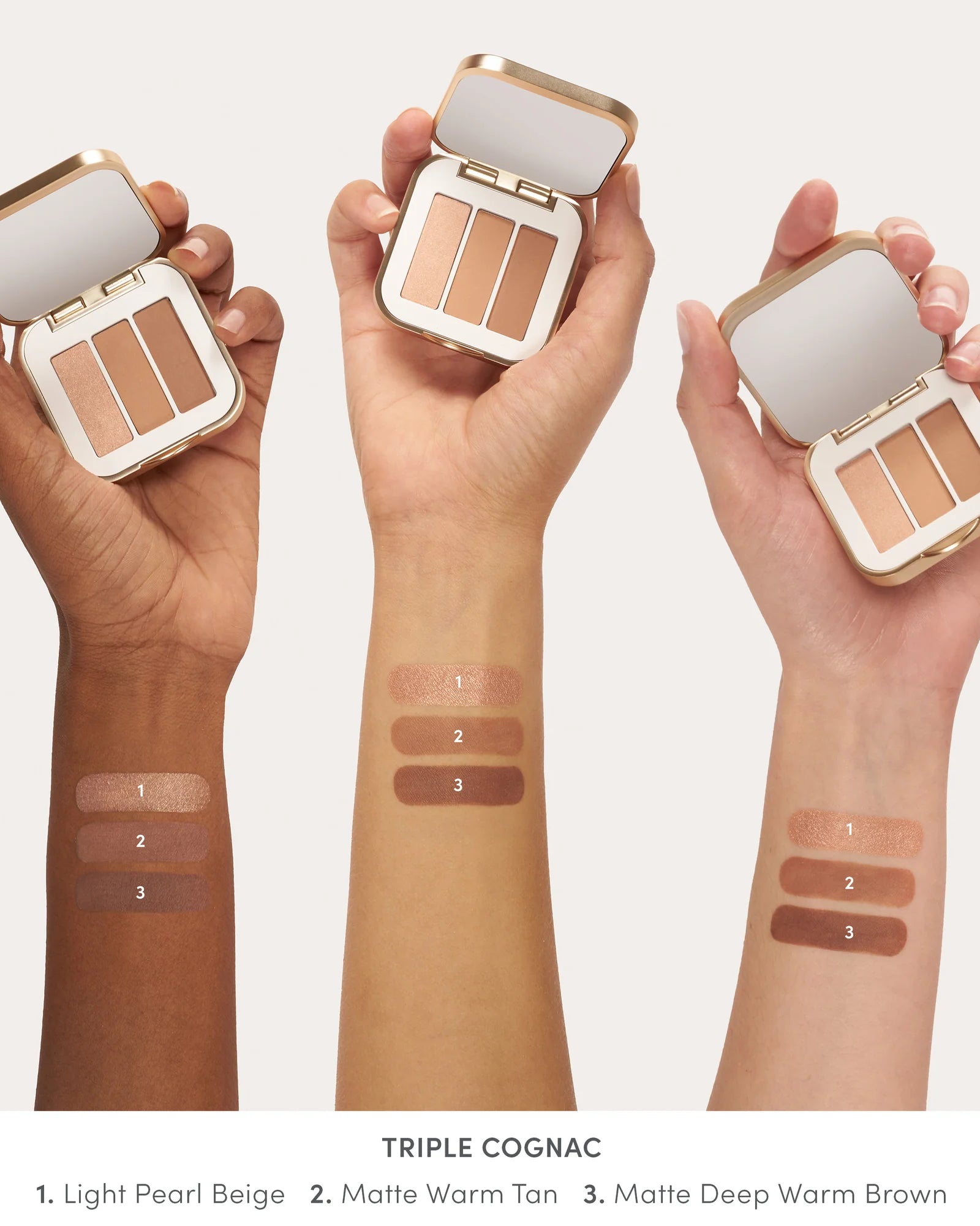 Jane Iredale PurePressed Eye Shadow Triple - Skin Love Cream