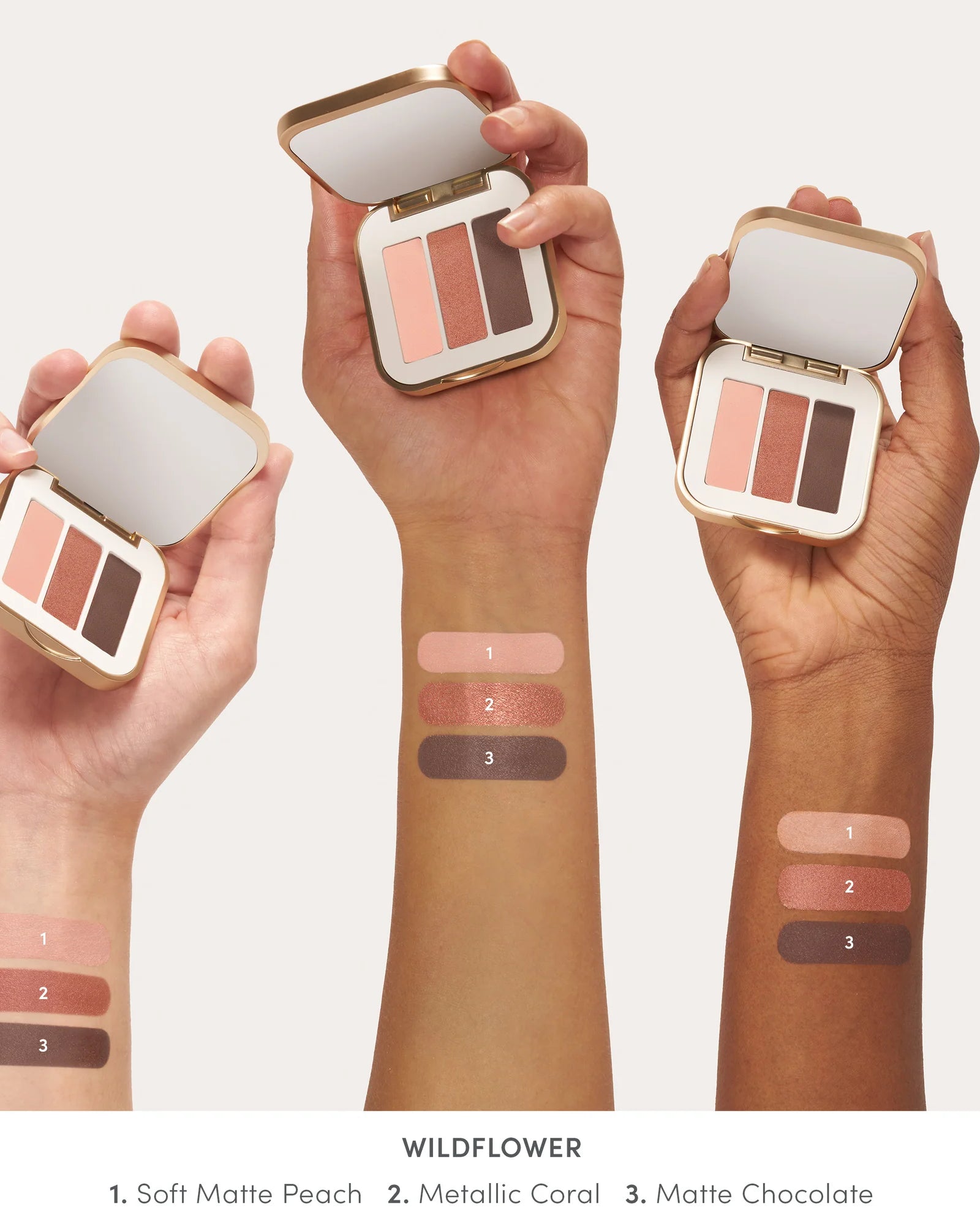 Jane Iredale PurePressed Eye Shadow Triple - Skin Love Cream