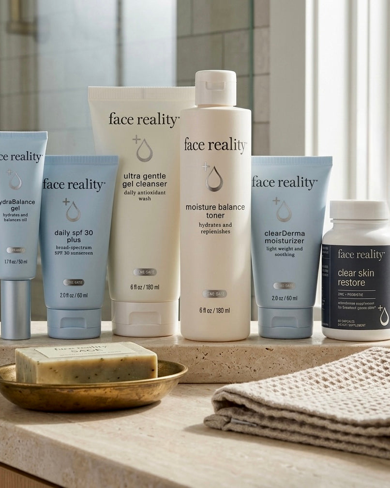 Face Reality Skincare Acne-Safe Essentials & Support Bundle | Skin Love Cream