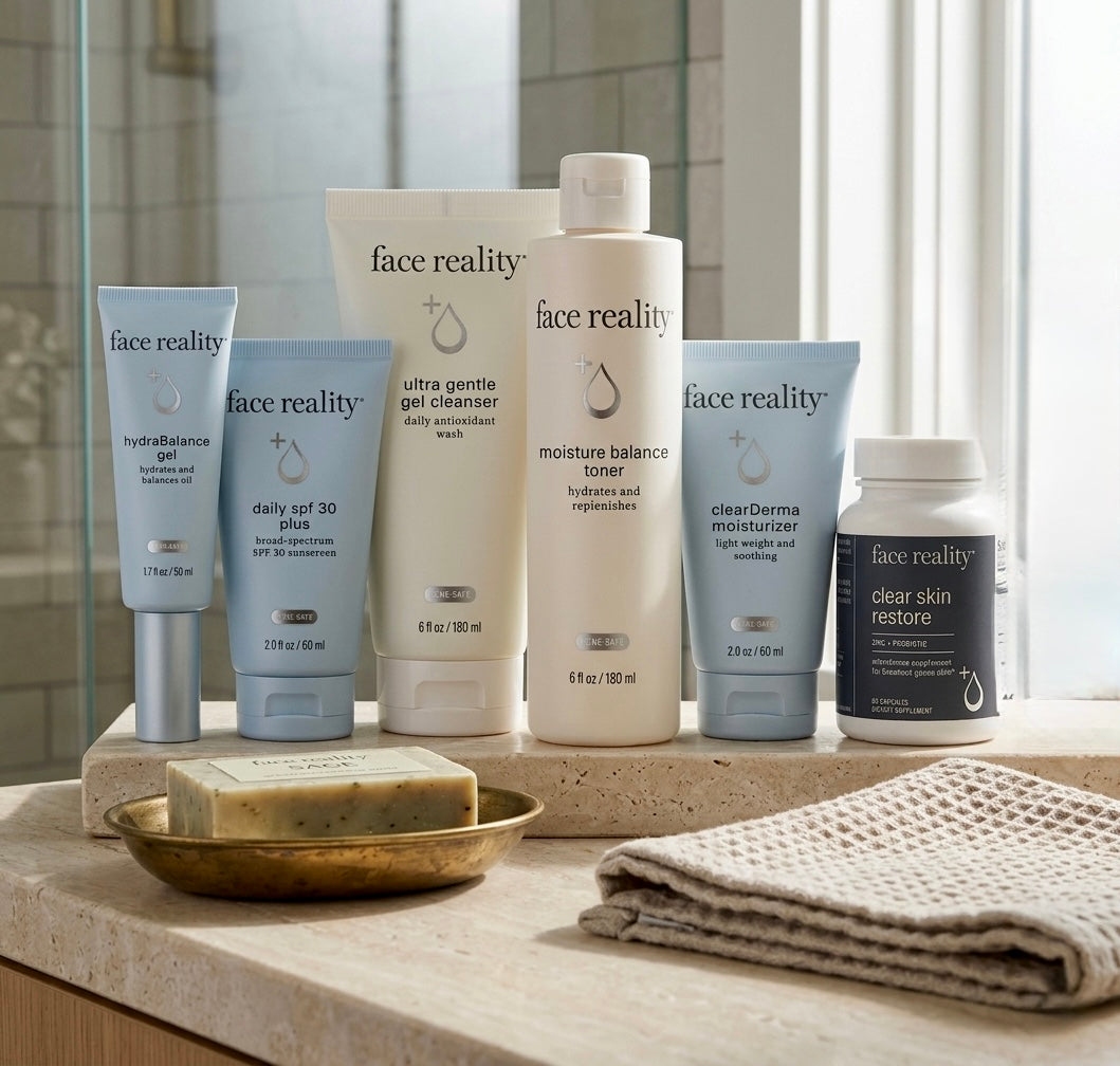 Face Reality Skincare Acne-Safe Essentials & Support Bundle | Skin Love Cream