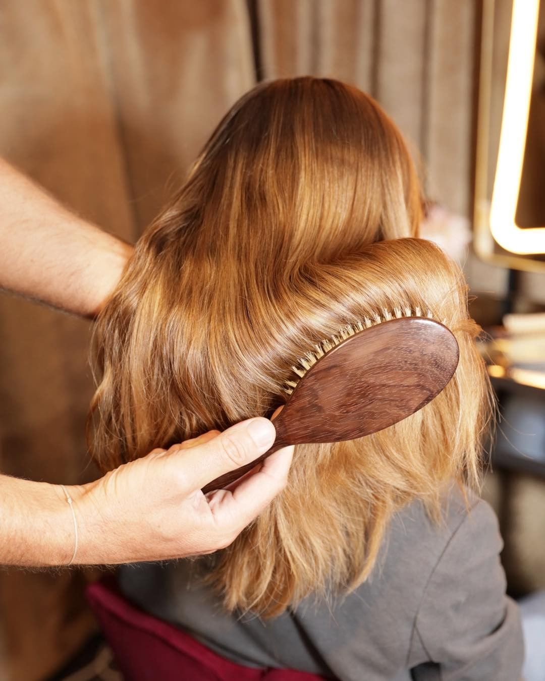 Christophe Robin Travel Hairbrush - Skin Love Cream