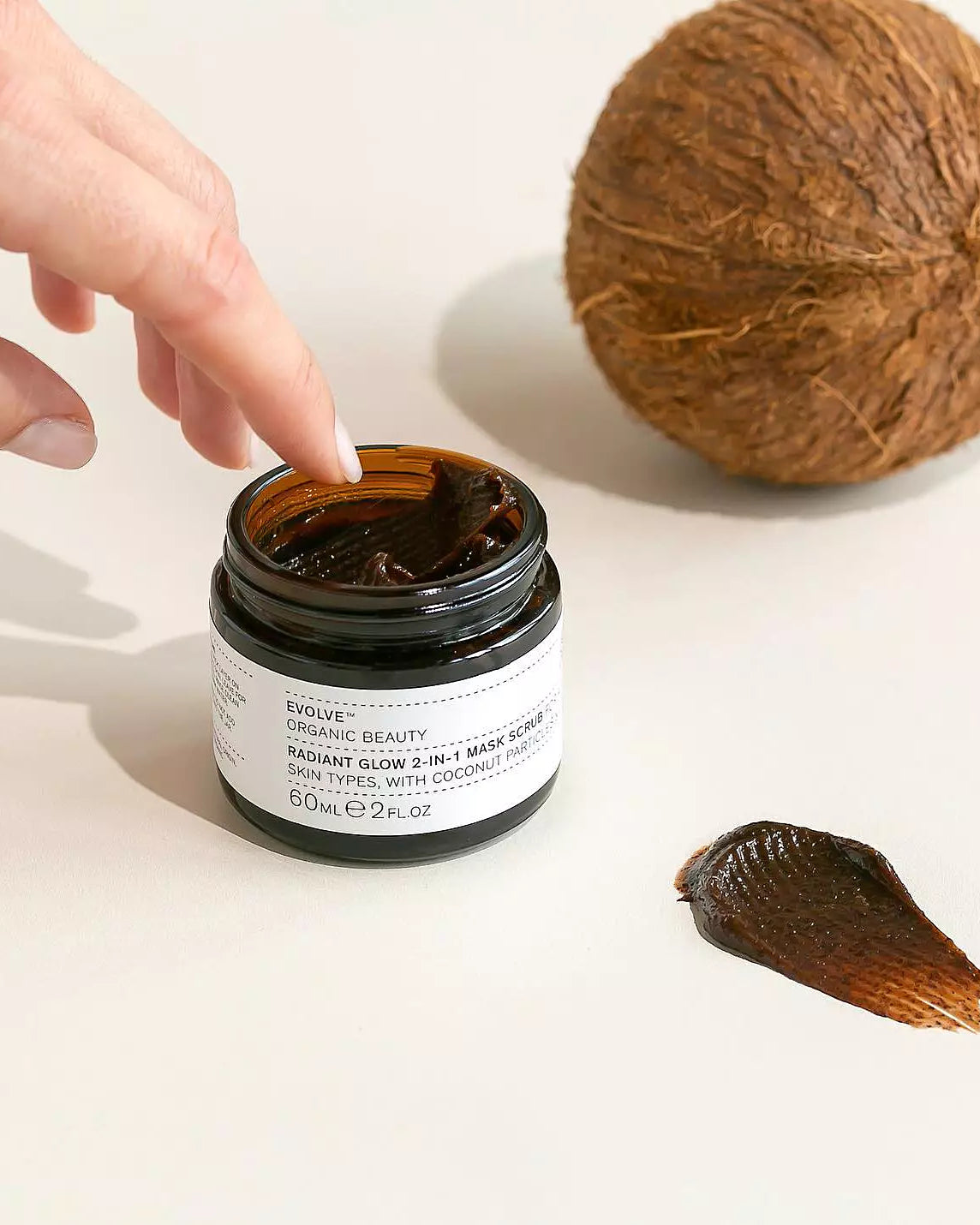 Evolve Organic Beauty Radiant Glow 2 - in - 1 Mask Scrub - Skin Love Cream