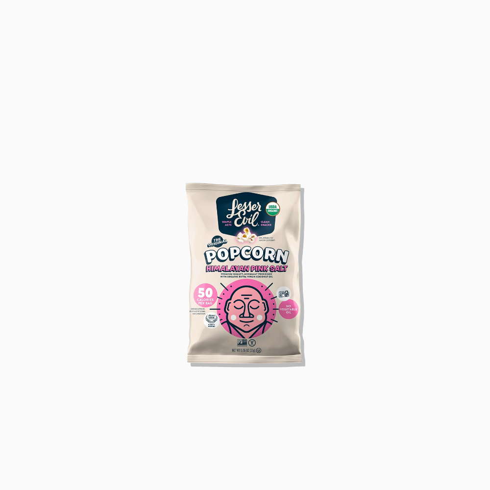 LesserEvil organic popcorn pink salt 0.46 oz