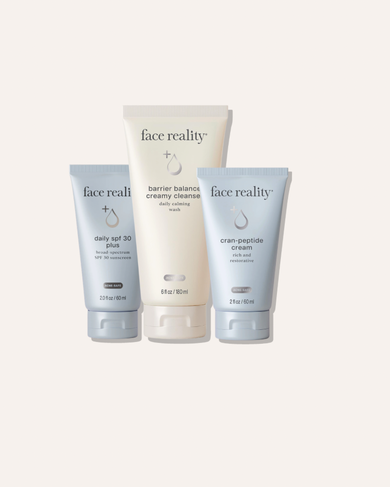 FACE REALITY ACNE-SAFE ESSENTIALS BUNDLE FOR DRY OR SENSITIVE SKIN