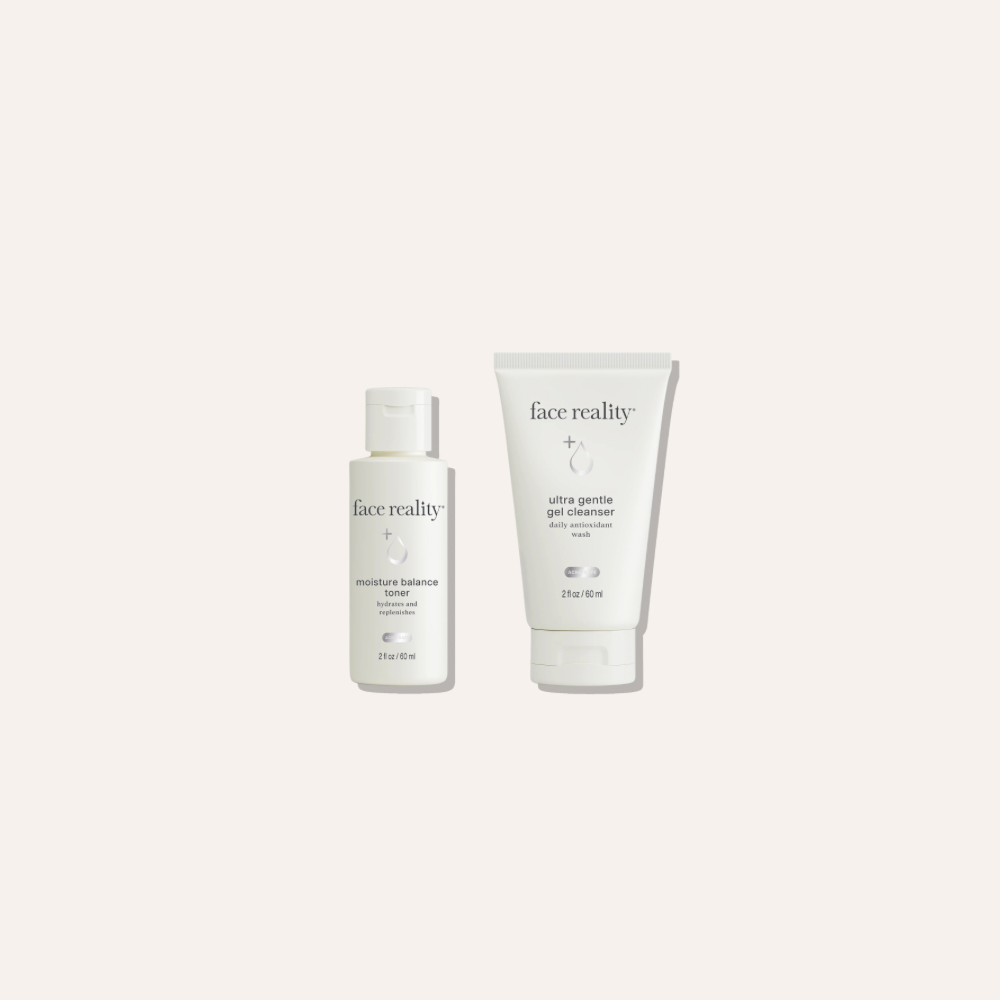 Face Reality Ultra Gentle Cleanser & Moisture Balance Toner (Travel Size)