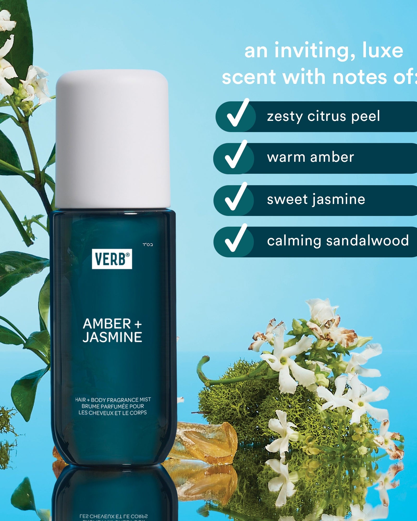 Verb Amber + Jasmine Hair & Body Fragrance Mist