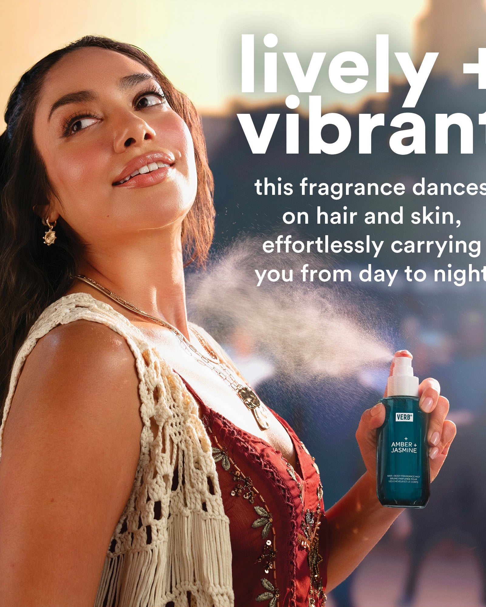 Verb Amber + Jasmine Hair & Body Fragrance Mist