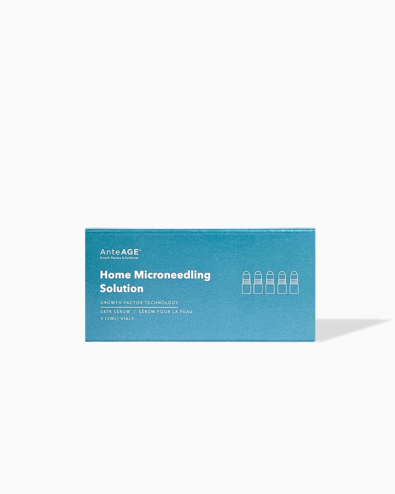 AnteAGE Home Microneedling Solution growth factor serum vial