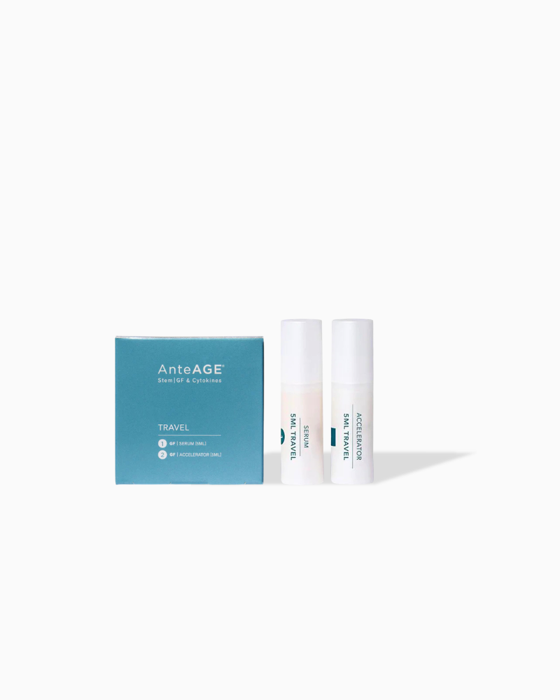 AnteAGE Skincare Travel Kit set with mini serum and accelerator