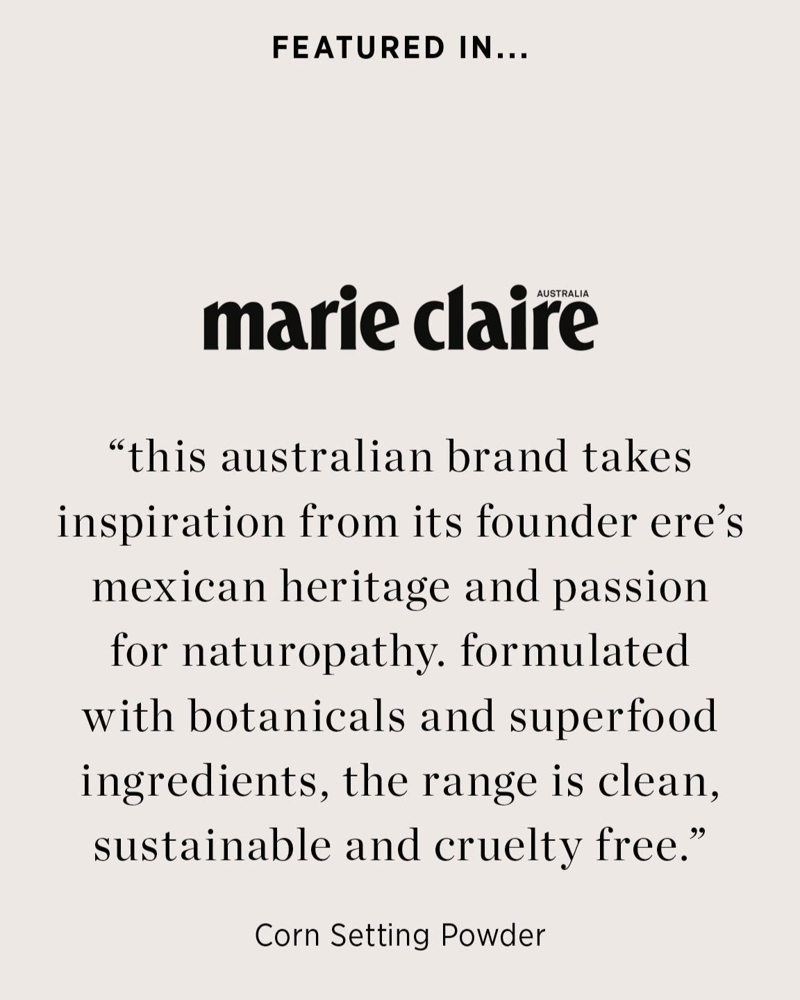 Ere Perez Corn Setting Powder - Skin Love Cream