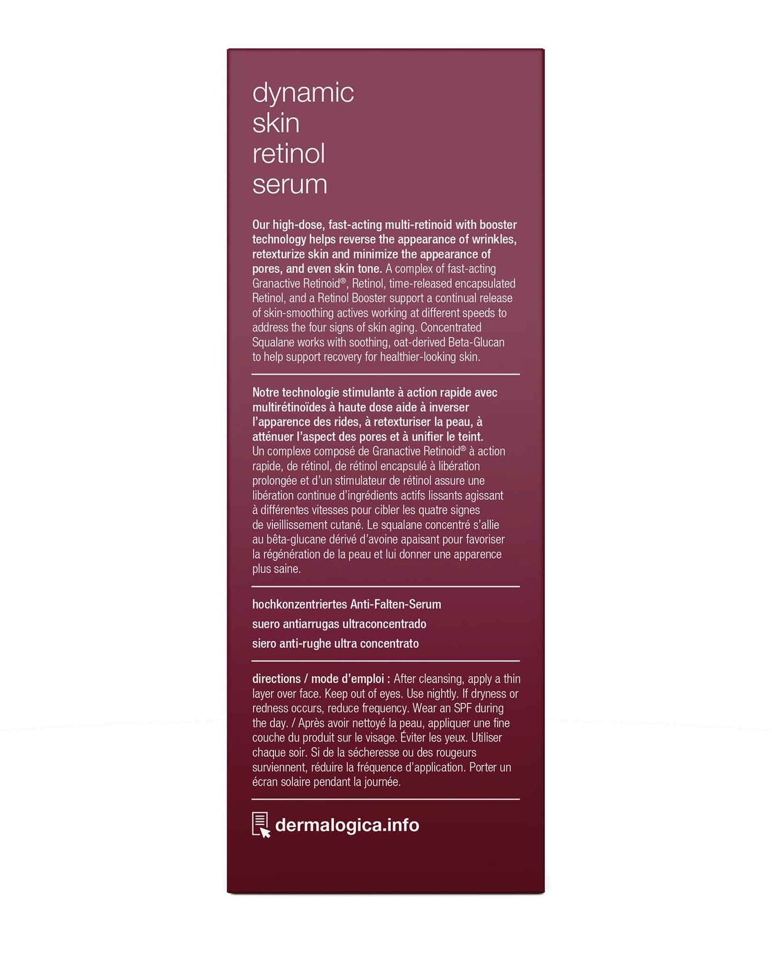 Dermalogica Dynamic Skin Retinol Serum - Skin Love Cream