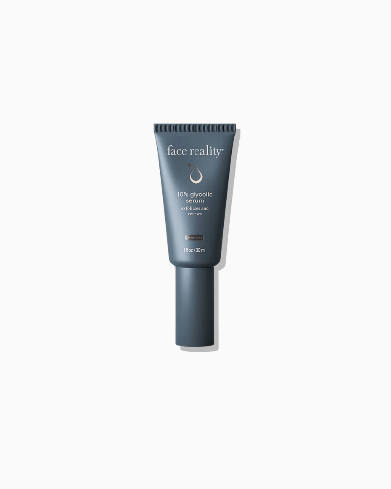 Face Reality 10% Glycolic Serum AHA resurfacing serum for smooth skin