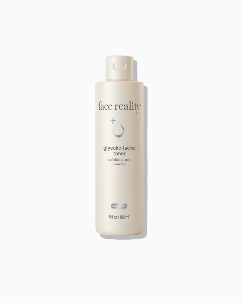 Face Reality Glycolic-Lactic Toner dual AHA toner for exfoliation and glow
