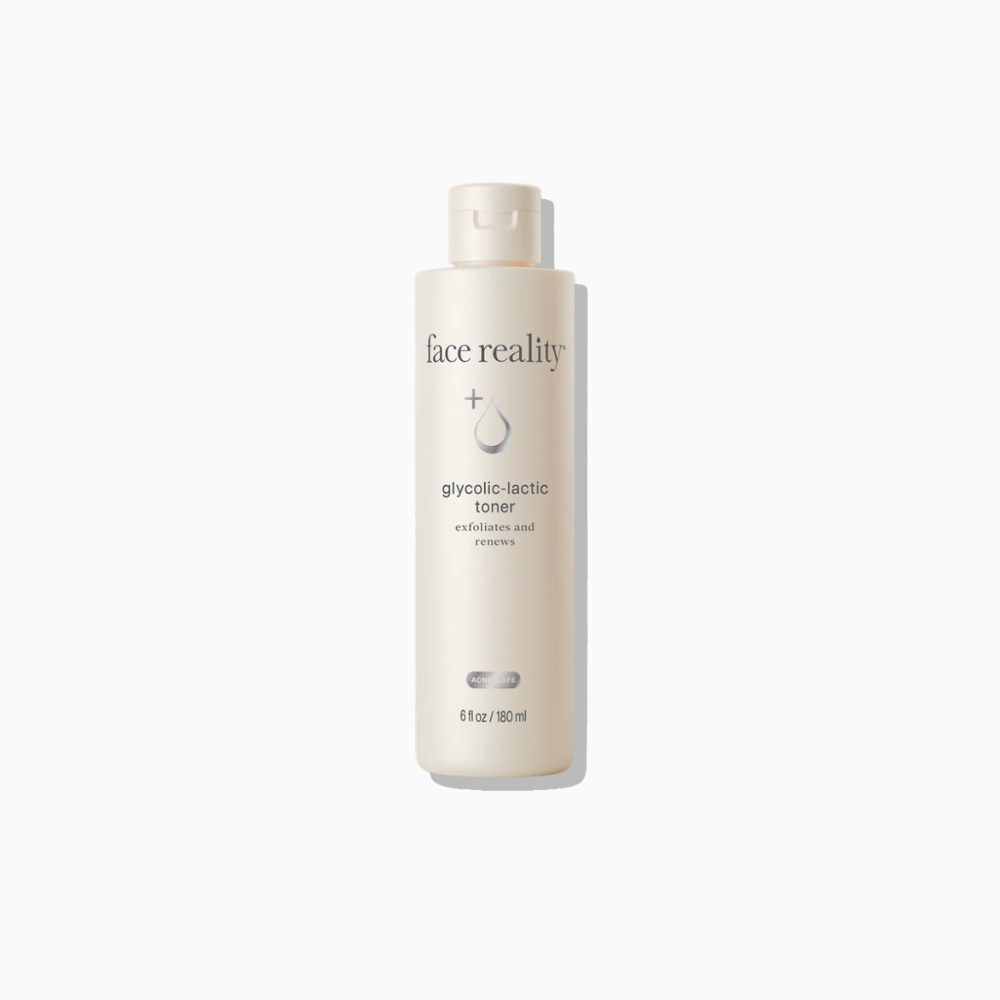 Face Reality Glycolic-Lactic Toner dual AHA toner for exfoliation and glow