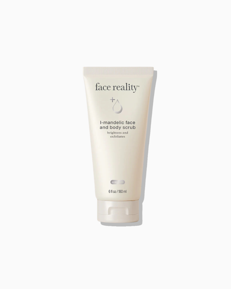 Face Reality Mandelic Face and Body Scrub exfoliating AHA scrub for body acne