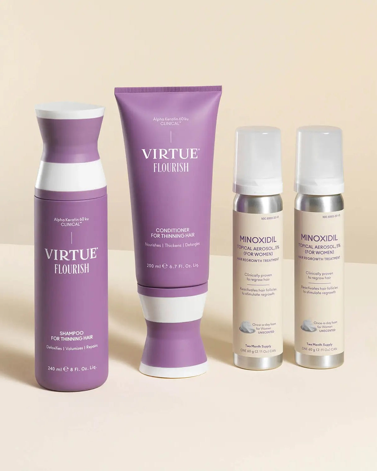 VIRTUE Flourish Nightly Intensive Hair Growth Treatment Hair Kit - Skin Love Cream
