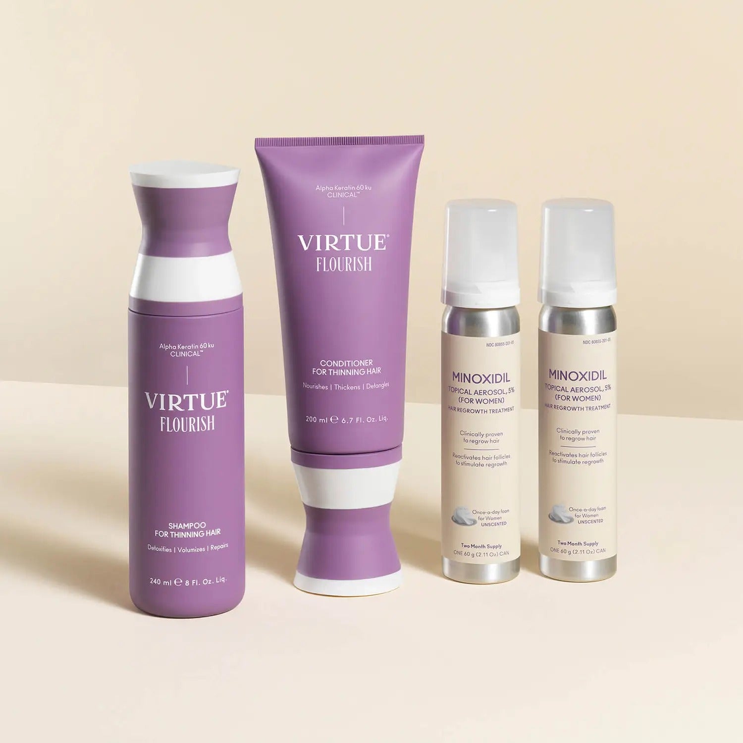 VIRTUE Flourish Nightly Intensive Hair Growth Treatment Hair Kit - Skin Love Cream
