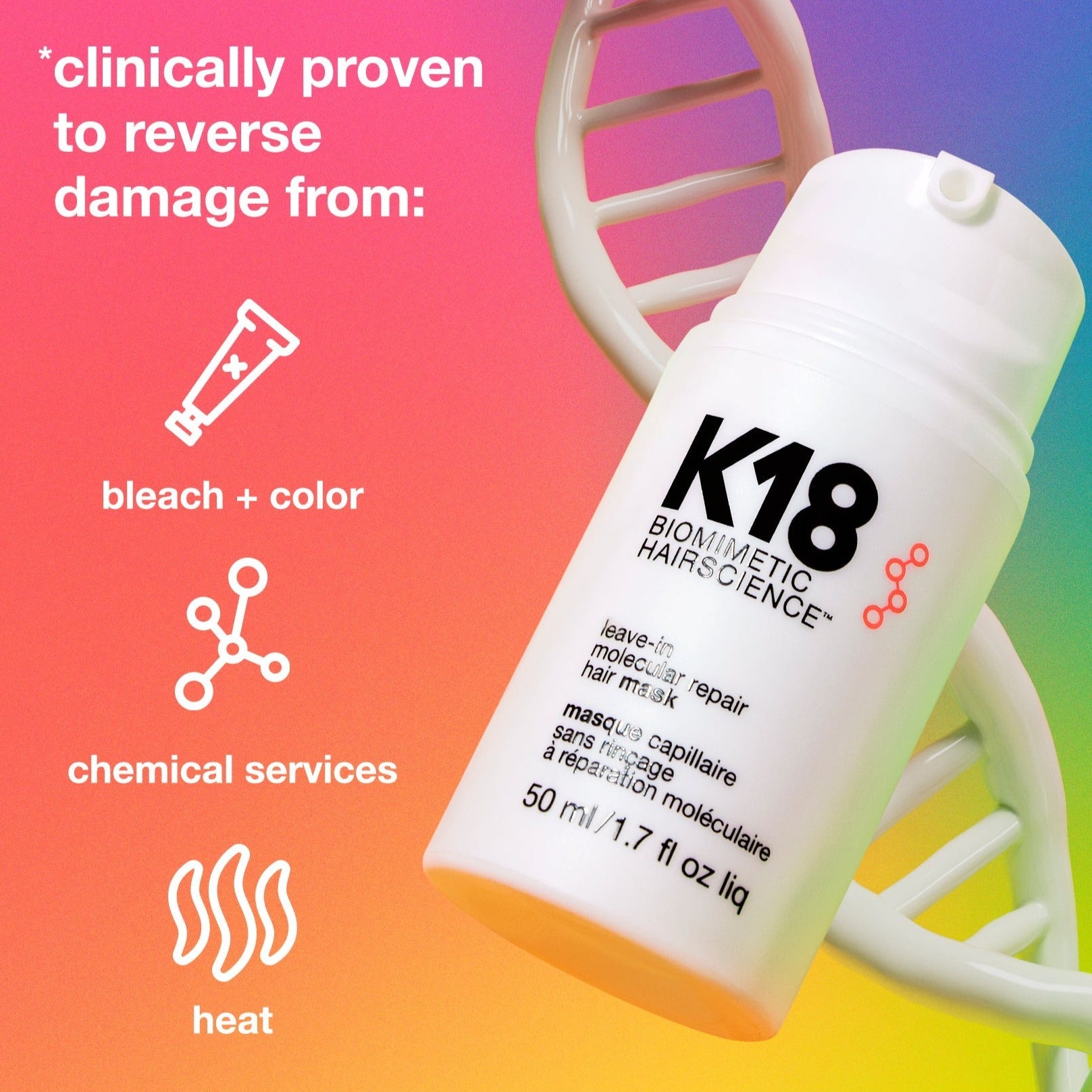 K18 Leave - in Molecular Repair Hair Mask - Skin Love Cream