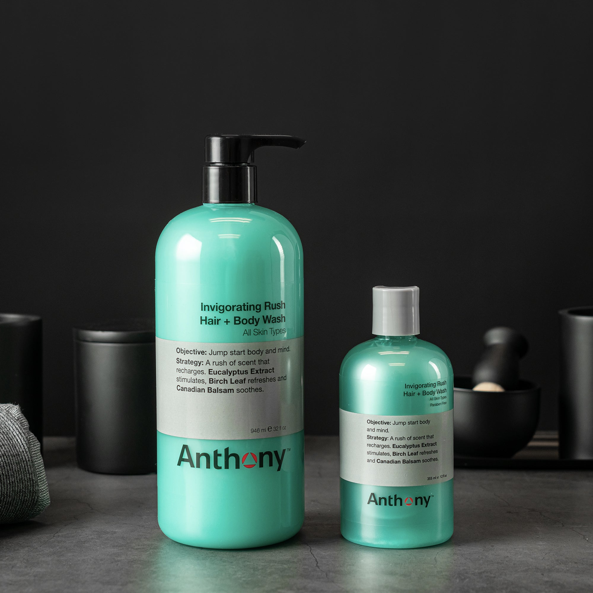 Anthony Invigorating Rush Hair + Body Wash - Skin Love Cream