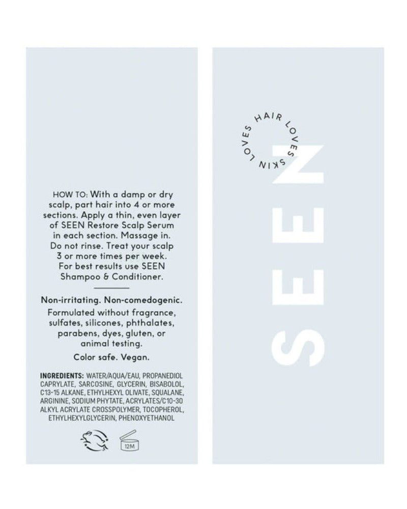 SEEN Fragrance - Free Restore Scalp Serum - Skin Love Cream