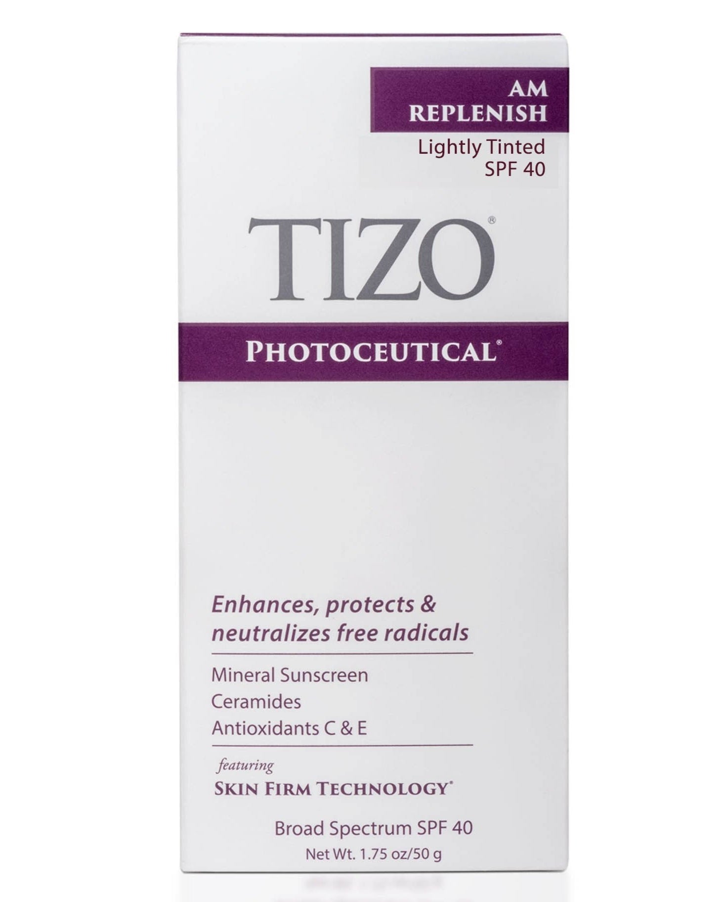 TIZO AM Replenish Lightly Tinted/ Non - tinted SPF 40 - Skin Love Cream