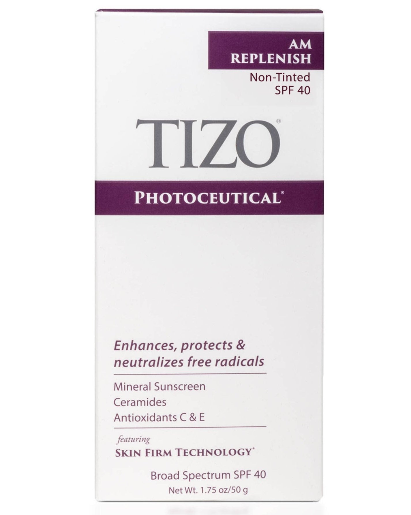 TIZO AM Replenish Lightly Tinted/ Non - tinted SPF 40 - Skin Love Cream