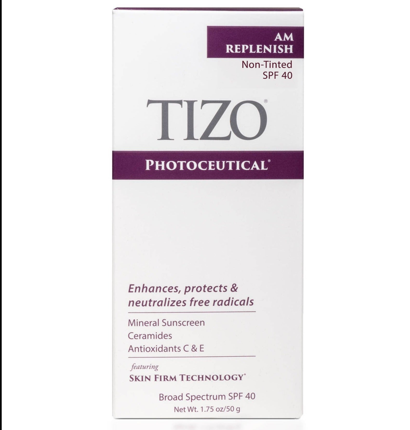 TIZO AM Replenish Lightly Tinted/ Non - tinted SPF 40 - Skin Love Cream