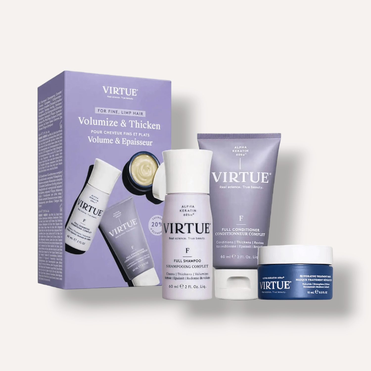 VIRTUE Volumize Thicken Discovery Kit - Skin Love Cream