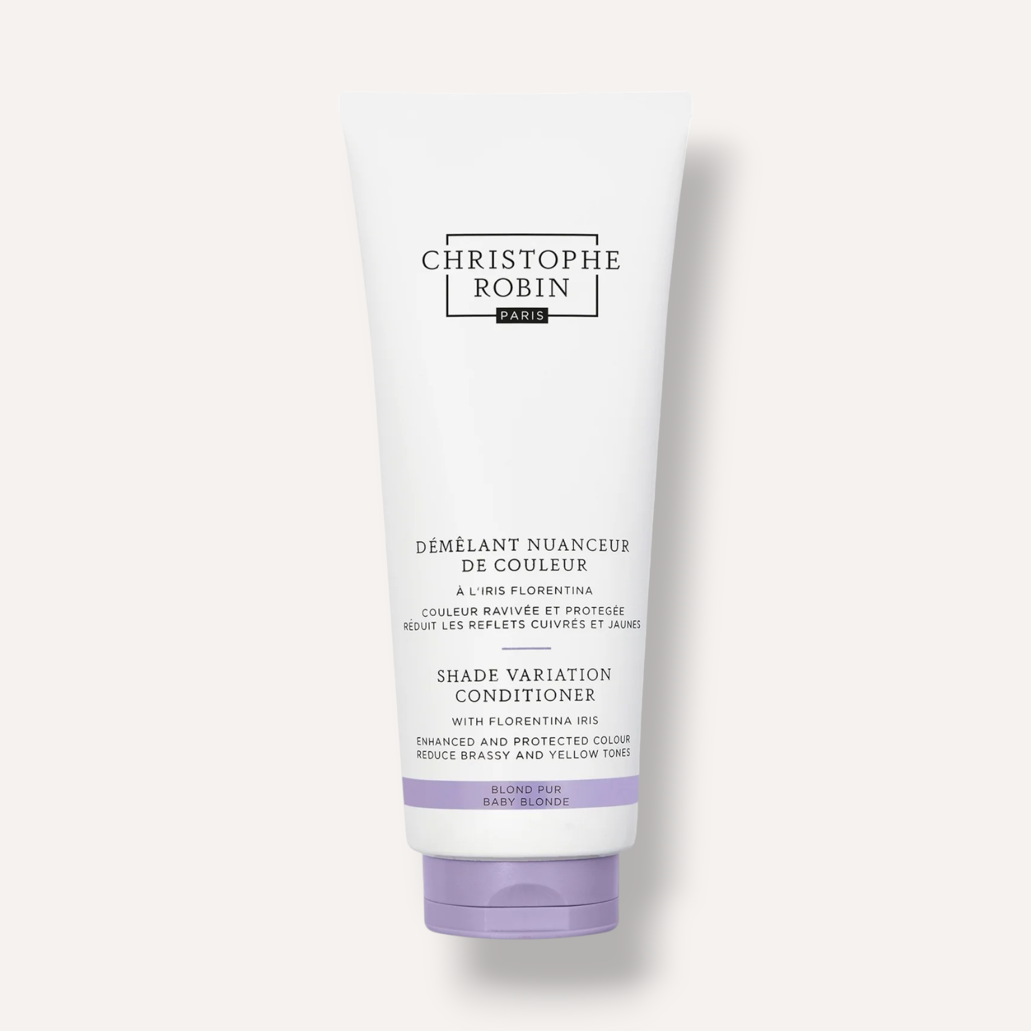 Christophe Robin Shade Variation Conditioner With Florentina Iris Baby Blonde