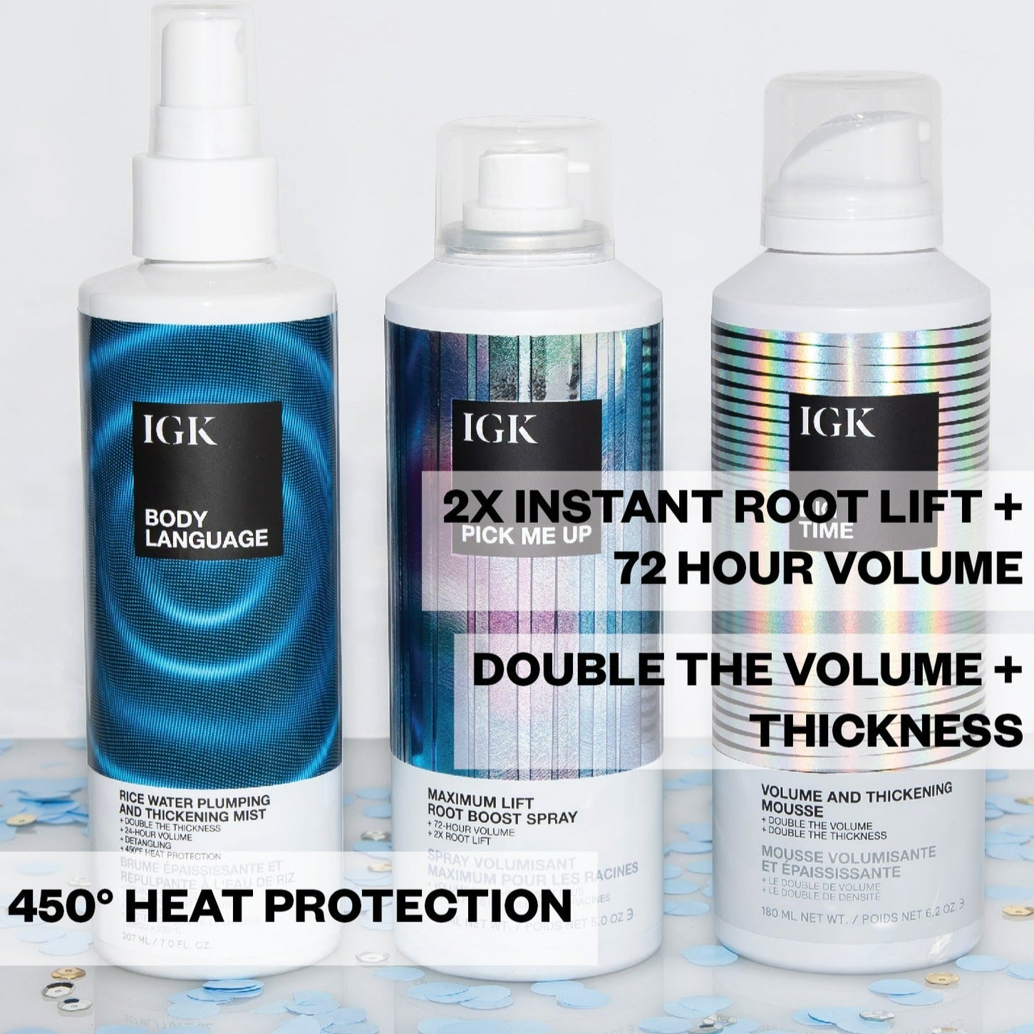 IGK Big Hair Volumizing Trio