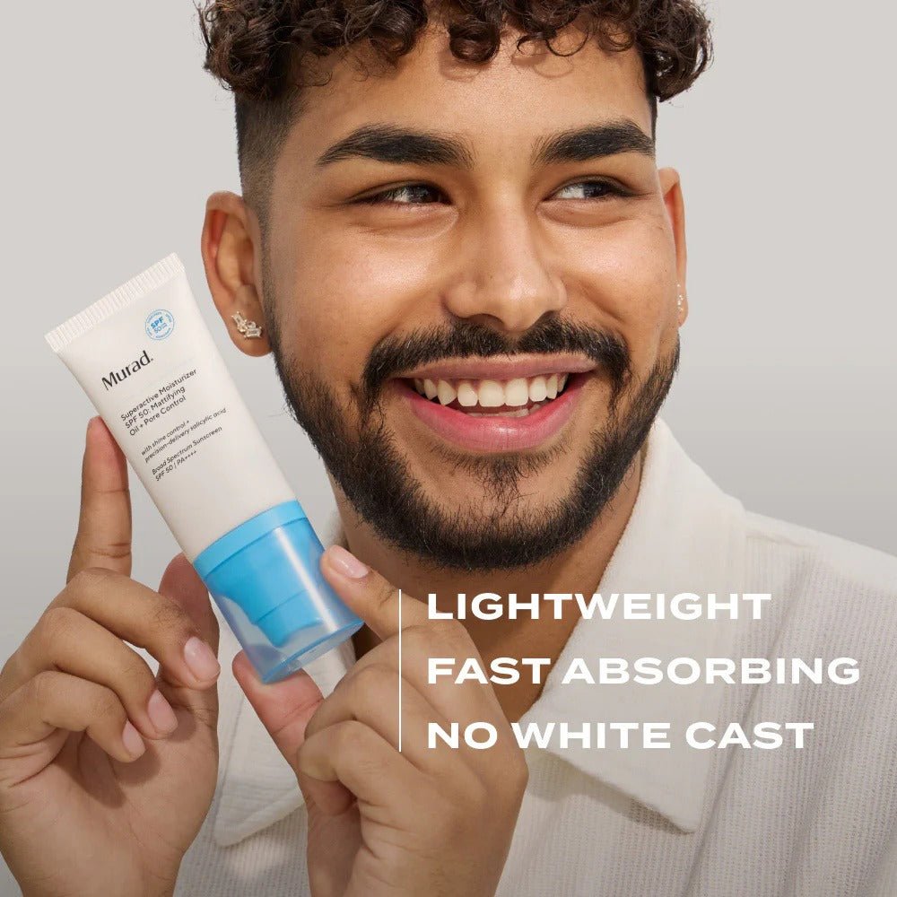Murad Superactive Moisturizer SPF 50: Mattifying Oil + Pore Control - Skin Love Cream