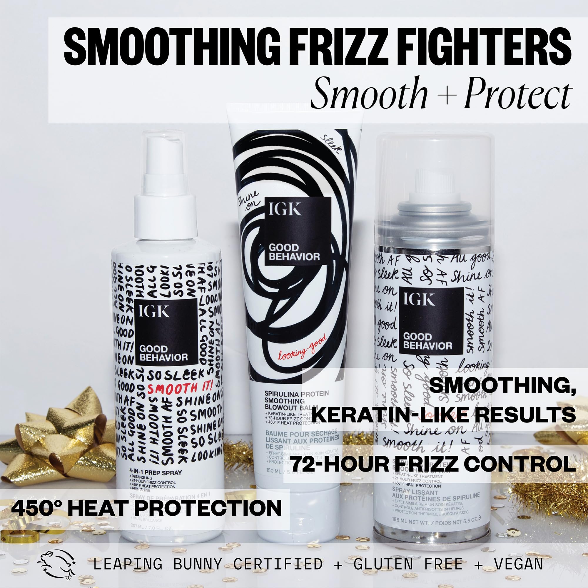 IGK Smoothing Frizz Fighters Kit