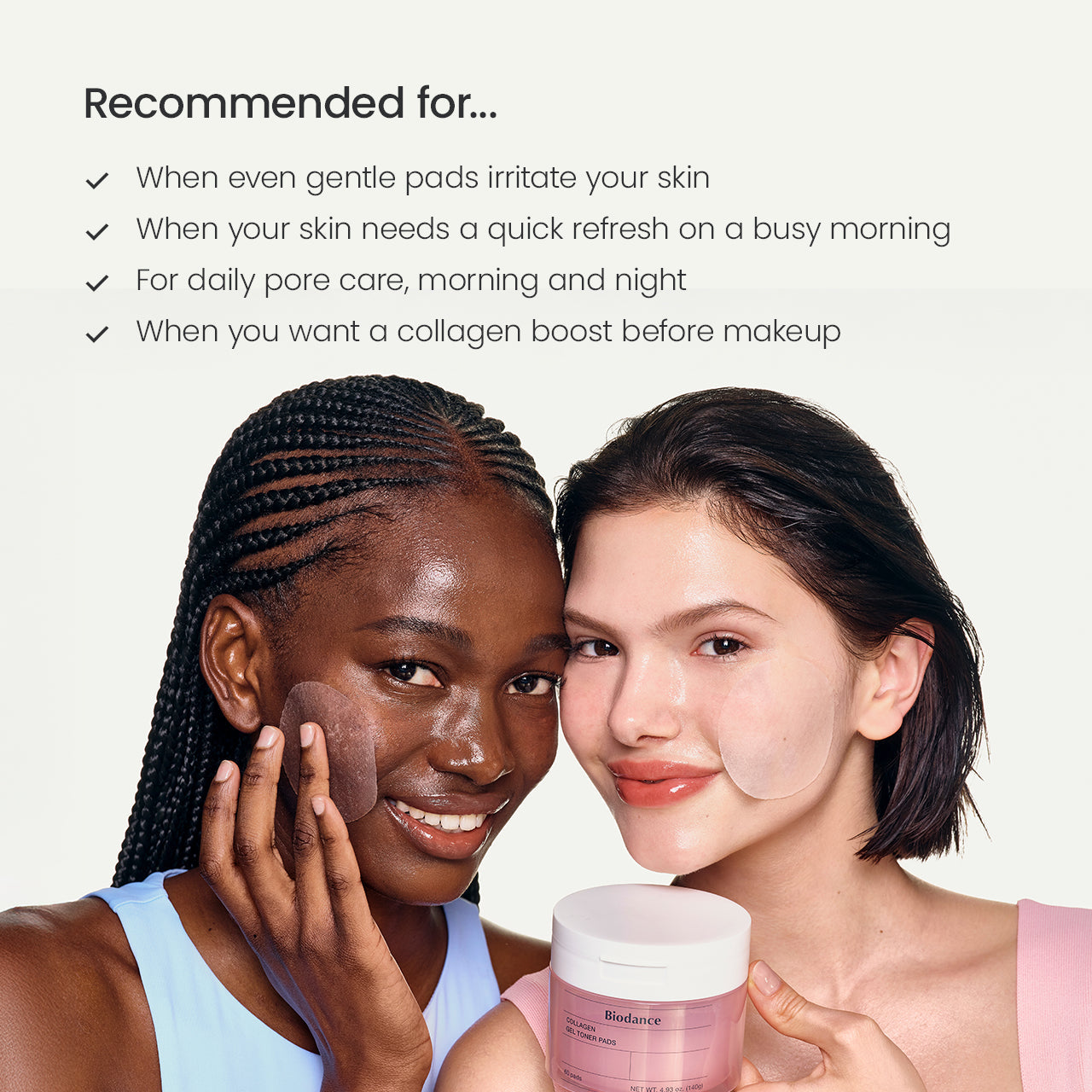 Biodance Collagen Gel Toner Pads recommended for