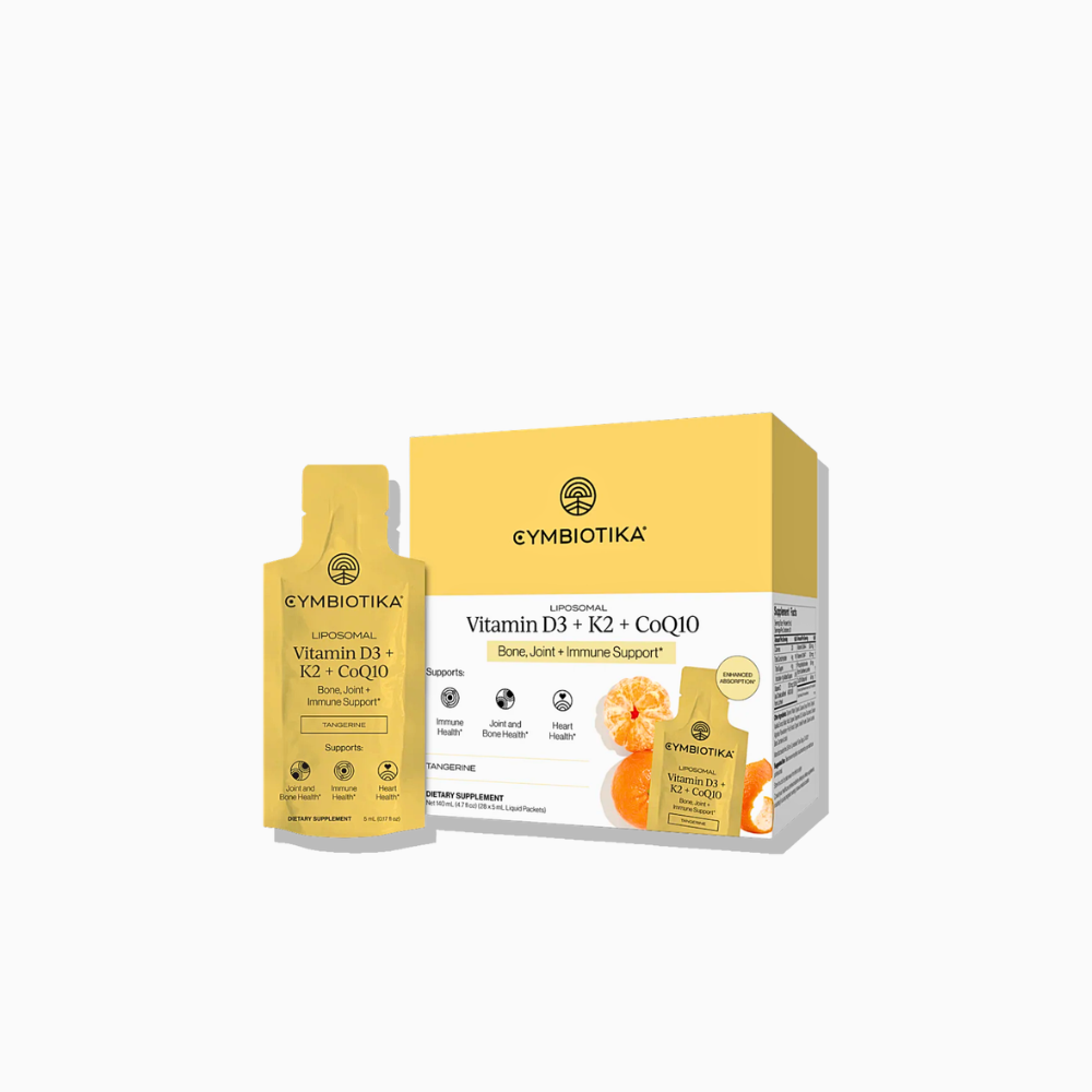 Cymbiotika Liposomal Vitamin D3 + K2 + CoQ10 brain support supplements