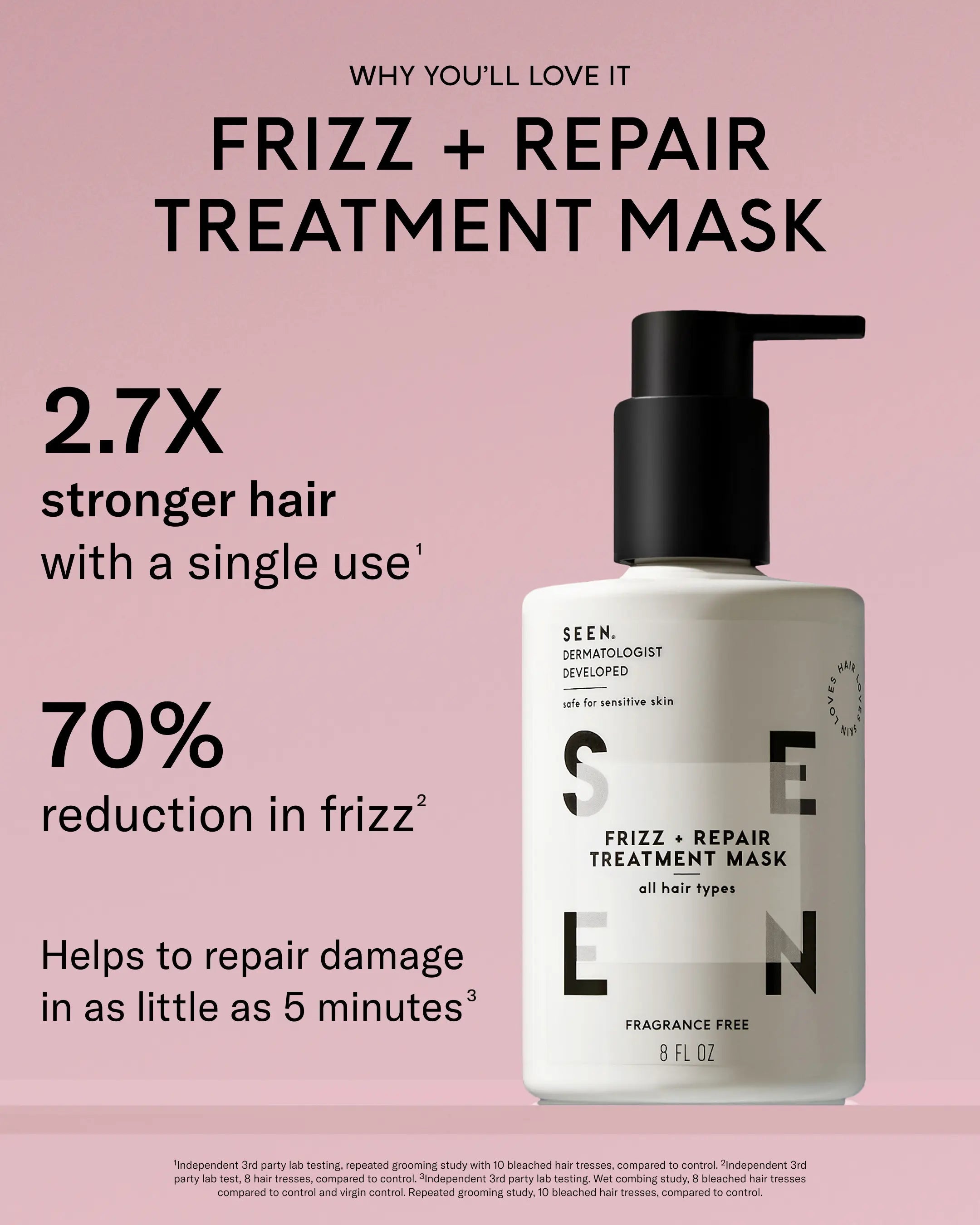 SEEN Frizz Repair Treatment Mask – Fragrance Free