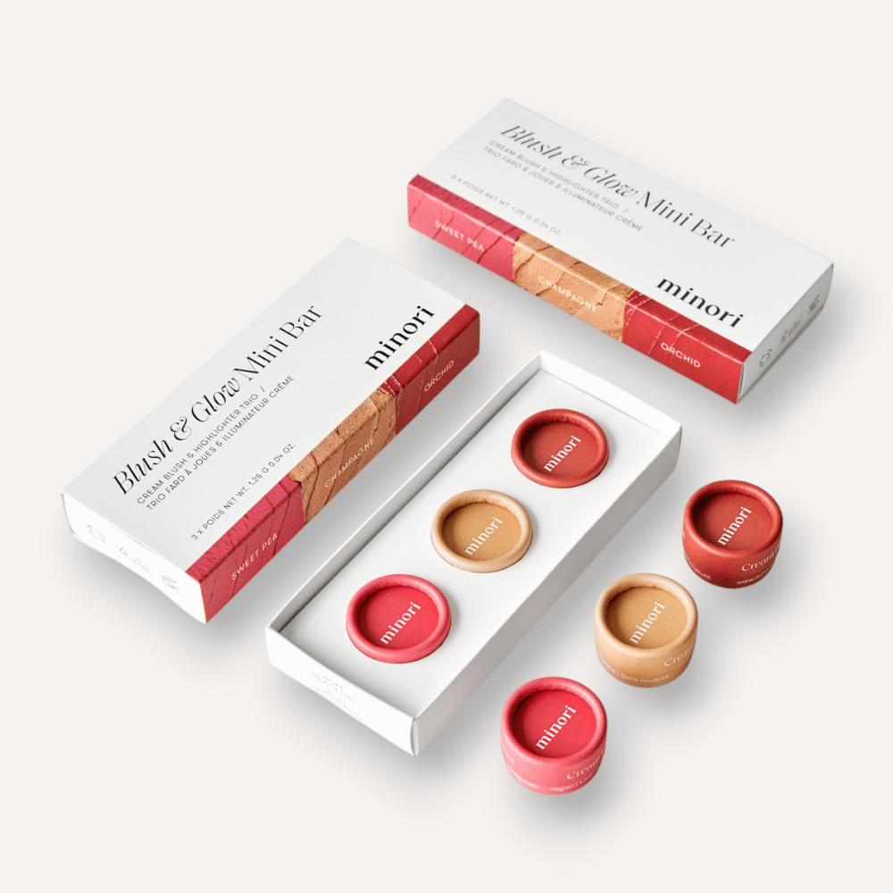 Minori Blush & Glow Mini Bar - Zero Waste Gift Set - Skin Love Cream
