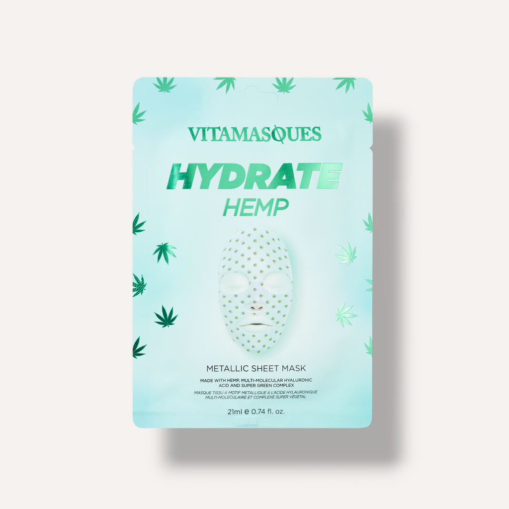 Vitamasques Hydrate Hemp Metallic Face Sheet Mask