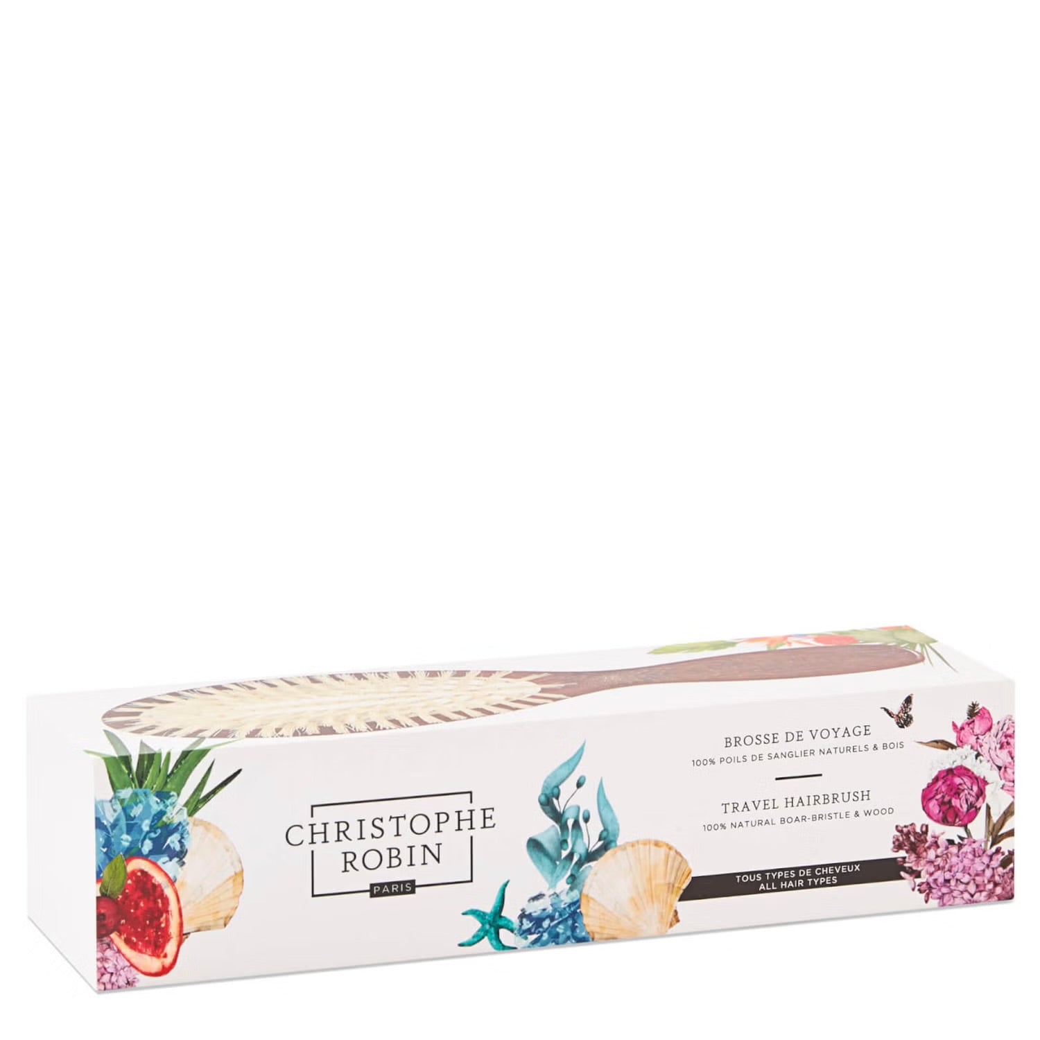 Christophe Robin Travel Hairbrush - Skin Love Cream