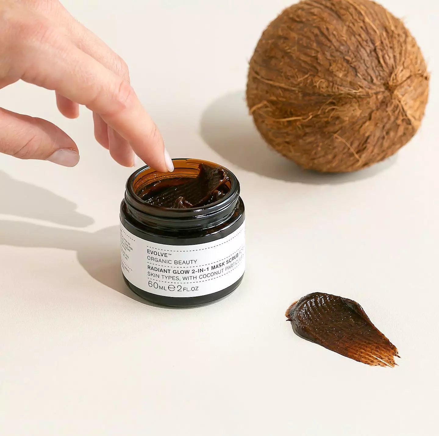 Evolve Organic Beauty Radiant Glow 2 - in - 1 Mask Scrub - Skin Love Cream