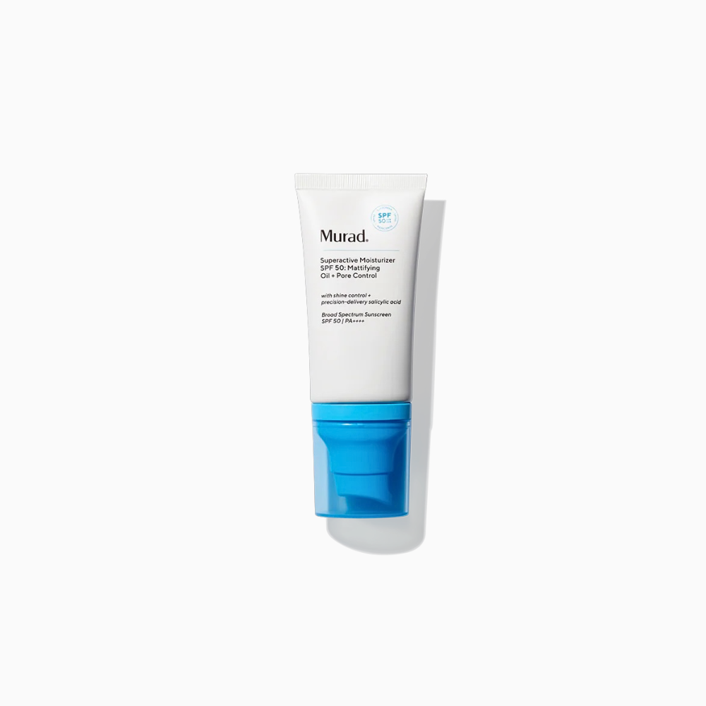 Murad Superactive Moisturizer SPF 50: Mattifying Oil + Pore Control | Skin Love Cream