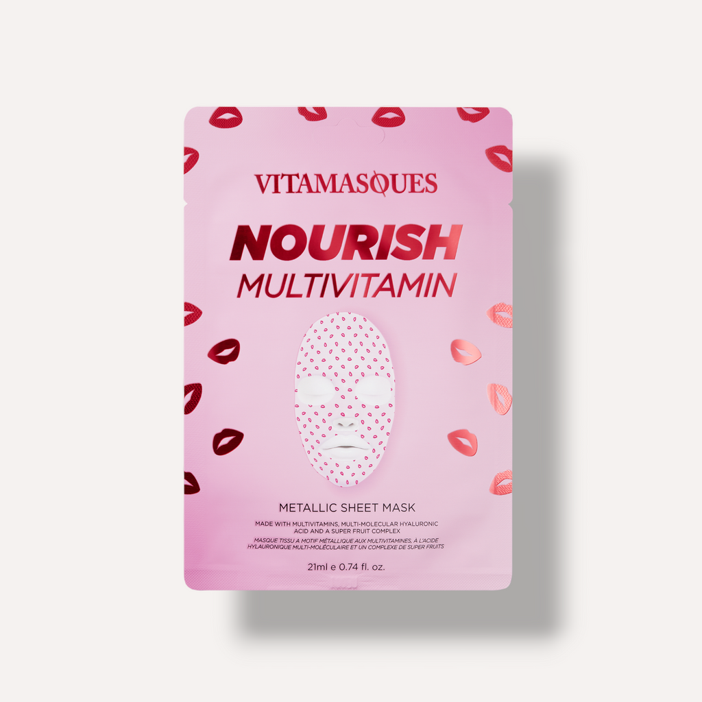 Vitamasques Nourish Multivitamin Metallic Face Sheet Mask