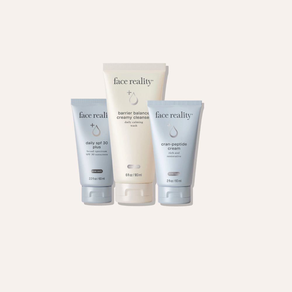 FACE REALITY ACNE-SAFE ESSENTIALS BUNDLE FOR DRY OR SENSITIVE SKIN